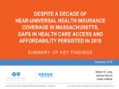 2018 Massachusetts Health Reform Survey 2018 Massachusetts Health Reform Survey