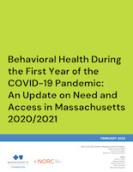 Cover of Behavioral Health and COVID report